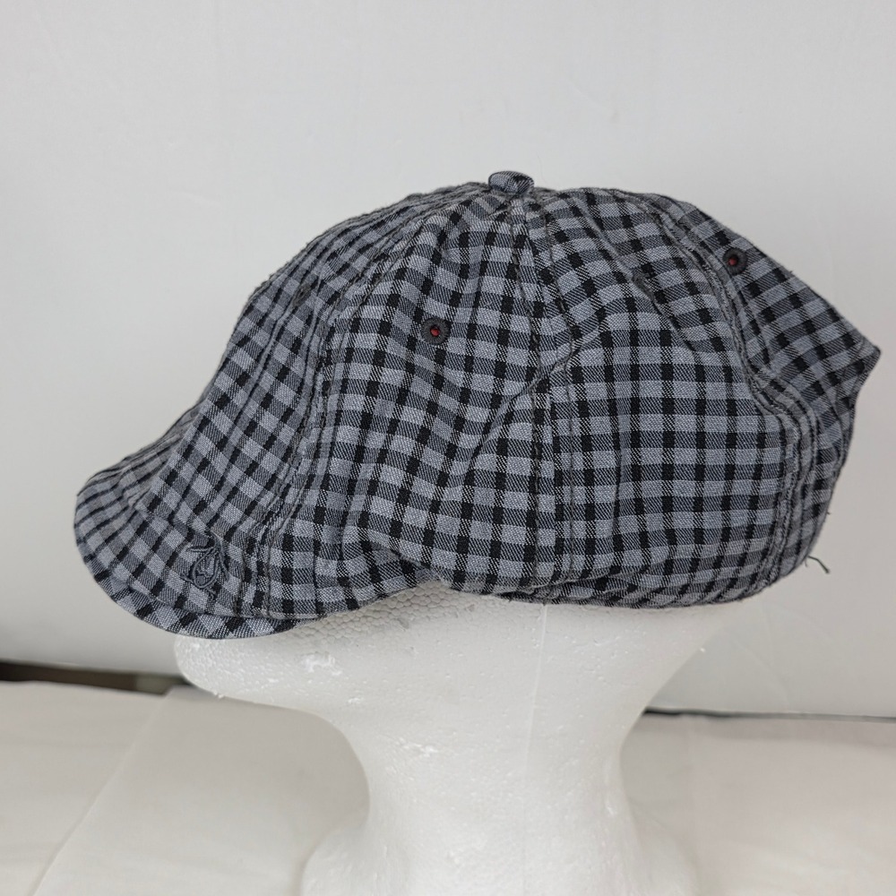 Original Penguin Mens Gingham Flat Cap cabbie gingham Adjustable Driver Hat